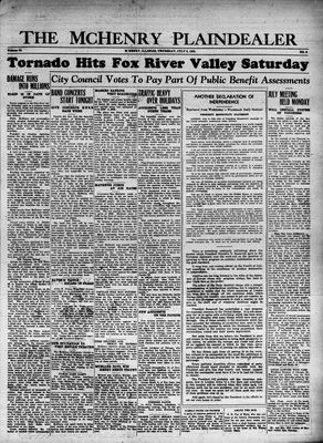 McHenry Plaindealer (McHenry, IL), 6 Jul 1933