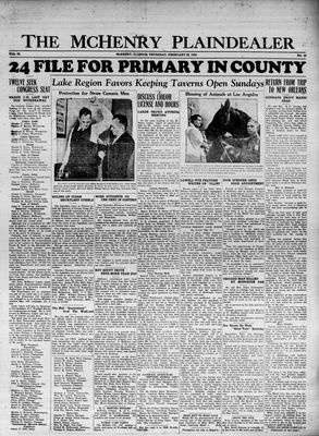 McHenry Plaindealer (McHenry, IL), 22 Feb 1934