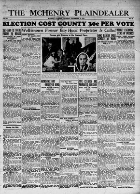 McHenry Plaindealer (McHenry, IL), 15 Nov 1934