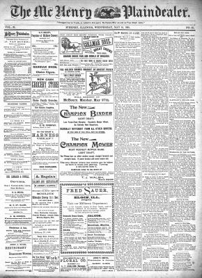 McHenry Plaindealer (McHenry, IL), 15 May 1895