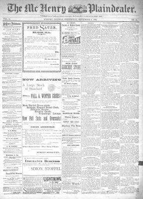 McHenry Plaindealer (McHenry, IL), 11 Sep 1895