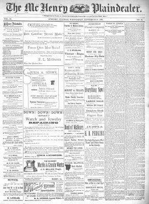 McHenry Plaindealer (McHenry, IL), 9 Sep 1896