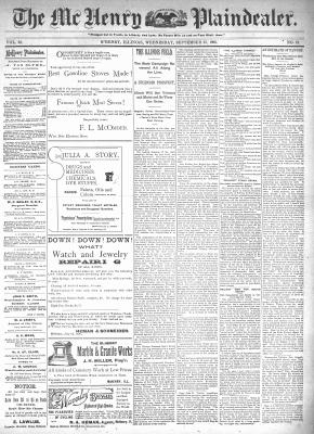 McHenry Plaindealer (McHenry, IL), 23 Sep 1896