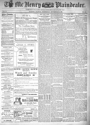 McHenry Plaindealer (McHenry, IL), 30 Sep 1896