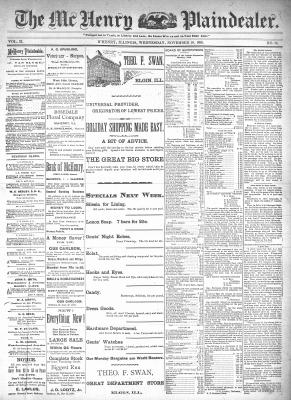 McHenry Plaindealer (McHenry, IL), 18 Nov 1896