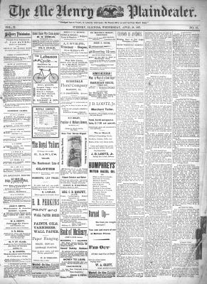 McHenry Plaindealer (McHenry, IL), 28 Apr 1897