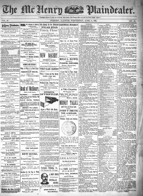 McHenry Plaindealer (McHenry, IL), 6 Apr 1898