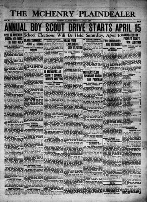 McHenry Plaindealer (McHenry, IL), 8 Apr 1937