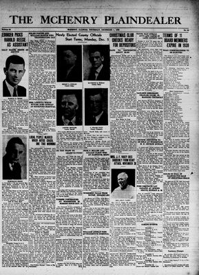 McHenry Plaindealer (McHenry, IL), 1 Dec 1938