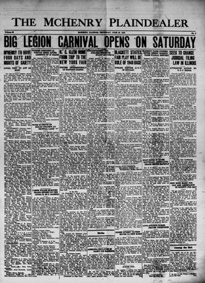 McHenry Plaindealer (McHenry, IL), 29 Jun 1939