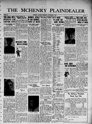 McHenry Plaindealer (McHenry, IL), 18 Nov 1943