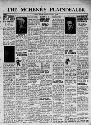 McHenry Plaindealer (McHenry, IL), 15 Feb 1945