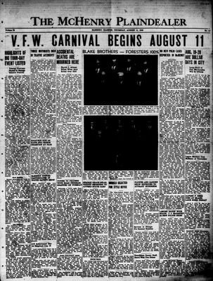 McHenry Plaindealer (McHenry, IL), 11 Aug 1949