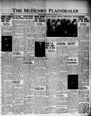 McHenry Plaindealer (McHenry, IL), 26 Jan 1950