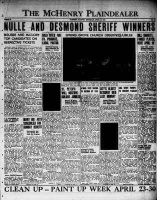 McHenry Plaindealer (McHenry, IL), 13 Apr 1950