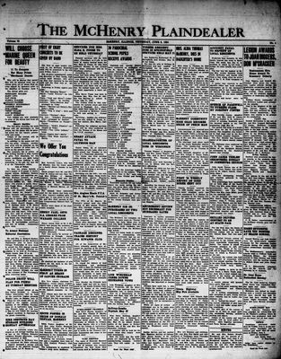 McHenry Plaindealer (McHenry, IL), 8 Jun 1950