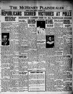 McHenry Plaindealer (McHenry, IL), 9 Nov 1950