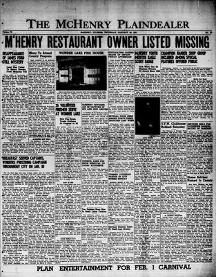 McHenry Plaindealer (McHenry, IL), 25 Jan 1951