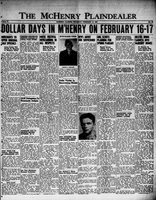 McHenry Plaindealer (McHenry, IL), 15 Feb 1951