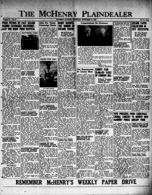 McHenry Plaindealer (McHenry, IL), 15 Nov 1951