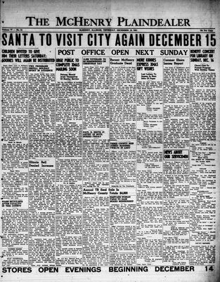 McHenry Plaindealer (McHenry, IL), 13 Dec 1951