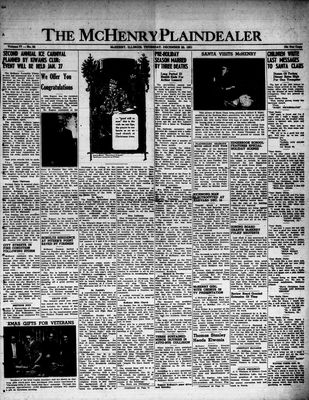 McHenry Plaindealer (McHenry, IL), 20 Dec 1951