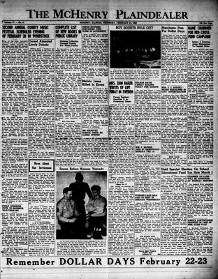 McHenry Plaindealer (McHenry, IL), 21 Feb 1952