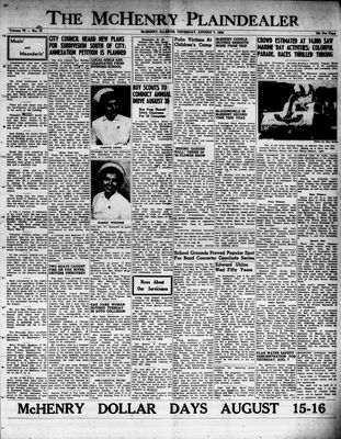 McHenry Plaindealer (McHenry, IL), 7 Aug 1952