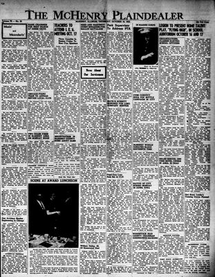 McHenry Plaindealer (McHenry, IL), 16 Oct 1952