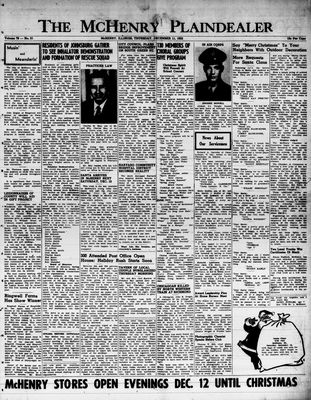 McHenry Plaindealer (McHenry, IL), 11 Dec 1952