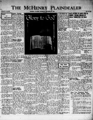 McHenry Plaindealer (McHenry, IL), 25 Dec 1952