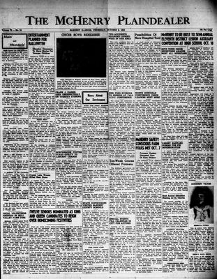 McHenry Plaindealer (McHenry, IL), 8 Oct 1953