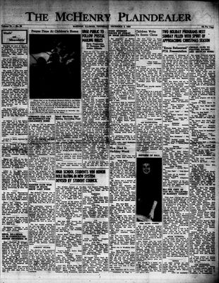 McHenry Plaindealer (McHenry, IL), 3 Dec 1953