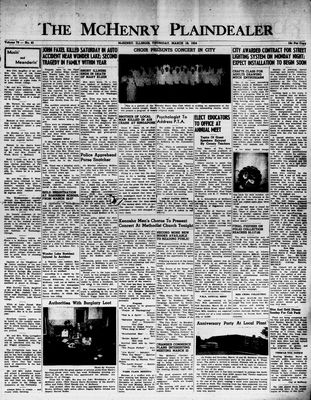 McHenry Plaindealer (McHenry, IL), 18 Mar 1954