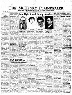 McHenry Plaindealer (McHenry, IL), 2 Sep 1954