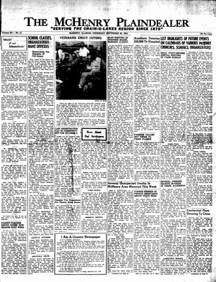 McHenry Plaindealer (McHenry, IL), 30 Sep 1954