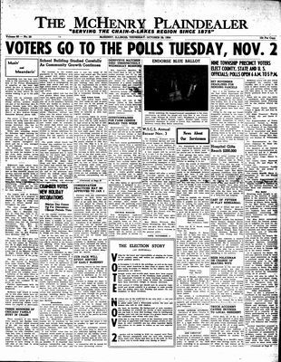 McHenry Plaindealer (McHenry, IL), 28 Oct 1954