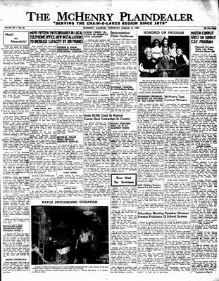 McHenry Plaindealer (McHenry, IL), 17 Mar 1955