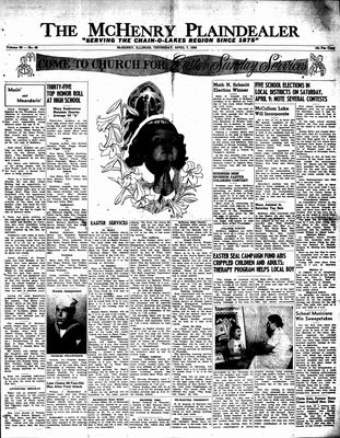 McHenry Plaindealer (McHenry, IL), 7 Apr 1955