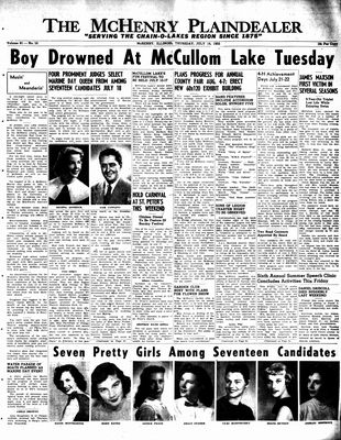 McHenry Plaindealer (McHenry, IL), 14 Jul 1955