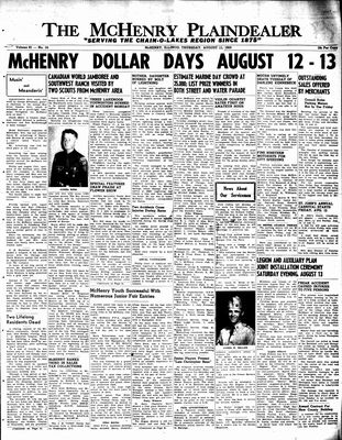 McHenry Plaindealer (McHenry, IL), 11 Aug 1955