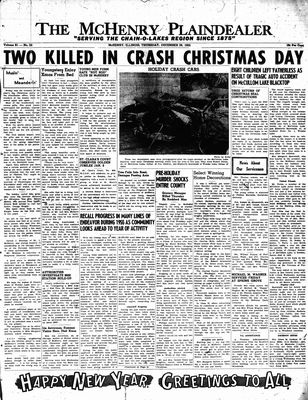 McHenry Plaindealer (McHenry, IL), 29 Dec 1955