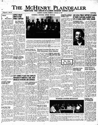 McHenry Plaindealer (McHenry, IL), 12 Jan 1956