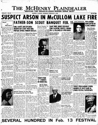 McHenry Plaindealer (McHenry, IL), 9 Feb 1956