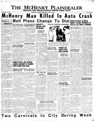 McHenry Plaindealer (McHenry, IL), 16 Aug 1956