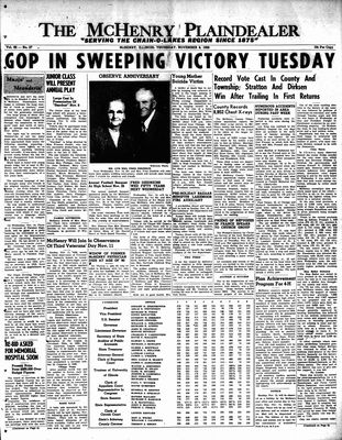 McHenry Plaindealer (McHenry, IL), 8 Nov 1956