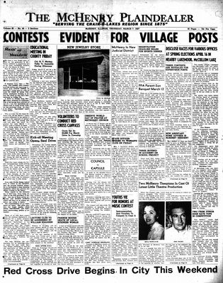 McHenry Plaindealer (McHenry, IL), 7 Mar 1957