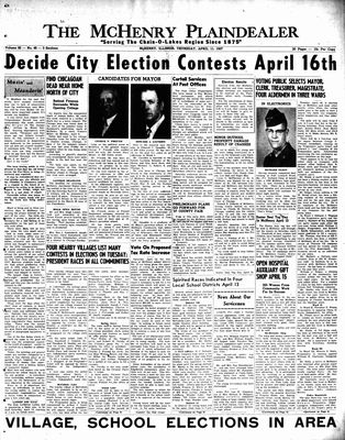 McHenry Plaindealer (McHenry, IL), 11 Apr 1957