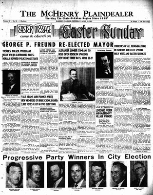 McHenry Plaindealer (McHenry, IL), 19 Apr 1957