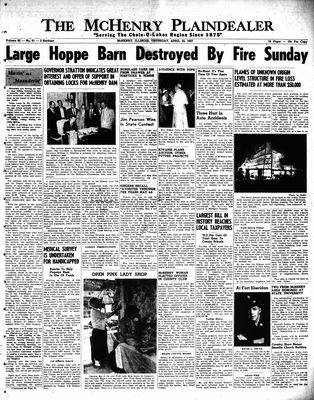 McHenry Plaindealer (McHenry, IL), 25 Apr 1957